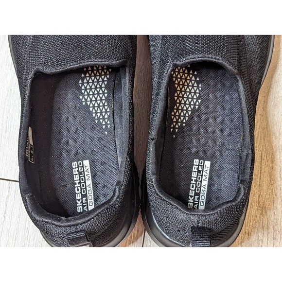 Skechers Womens 9.5 Go Walk Evolution Ultra Rapids Black Comfort Sneaker 15730 - Picture 5 of 8